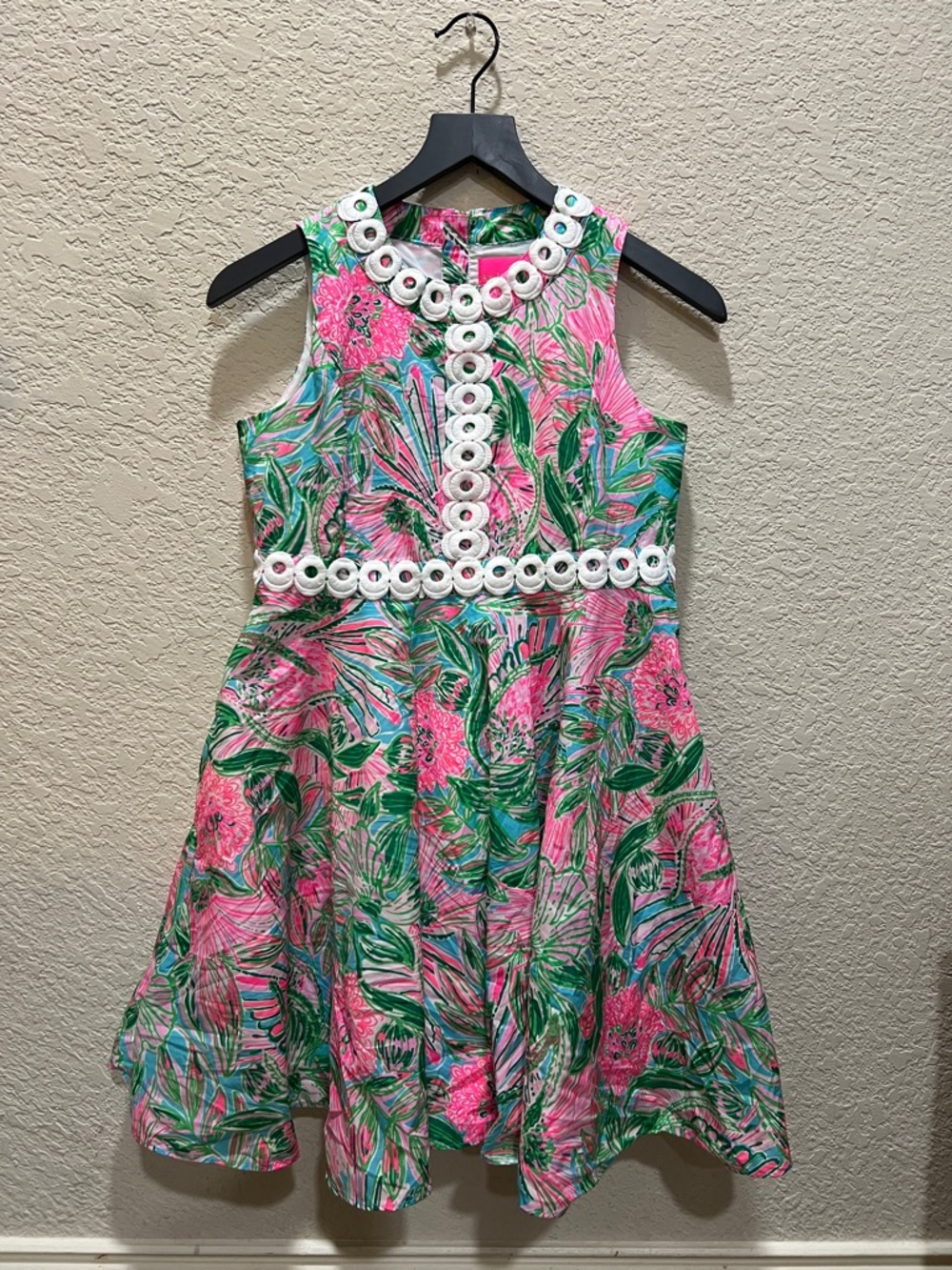 Lilly Pulitzer girls Idala dress Blue Horizon Coming In Hot size 14
